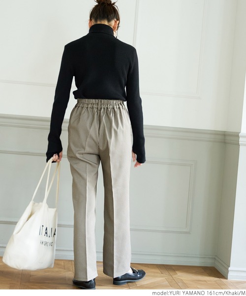 coca（coca）（コカ）の「チェック柄センタシームパンツ（その他パンツ・レディース・カーキ・M/L）」の9枚目の写真