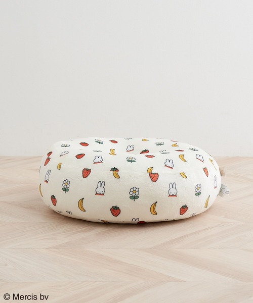 Miffy（ ミッフィー）の「【miffy×ROPE' PICNIC】フルーツフラワープリントふかふかクッション（クッション/クッションカバー・レディース・ネイビー/キナリ・FREE）」の3枚目の写真