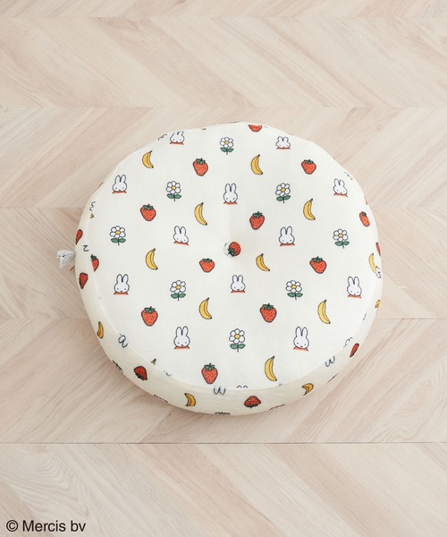 Miffy（ ミッフィー）の「【miffy×ROPE' PICNIC】フルーツフラワープリントふかふかクッション（クッション/クッションカバー・レディース・ネイビー/キナリ・FREE）」の5枚目の写真