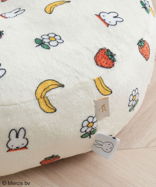Miffy（ ミッフィー）の「【miffy×ROPE' PICNIC】フルーツフラワープリントふかふかクッション（クッション/クッションカバー・レディース・ネイビー/キナリ・FREE）」の6枚目の写真
