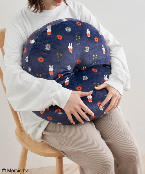 Miffy（ ミッフィー）の「【miffy×ROPE' PICNIC】フルーツフラワープリントふかふかクッション（クッション/クッションカバー・レディース・ネイビー/キナリ・FREE）」の13枚目の写真