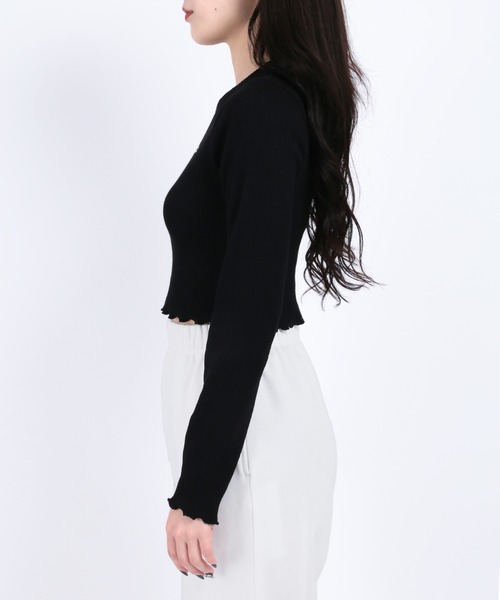 WC（ダブル シー）の「ロゴメロウトップス（Tシャツ/カットソー・レディース・ホワイト/ブラック・FREE）」の4枚目の写真