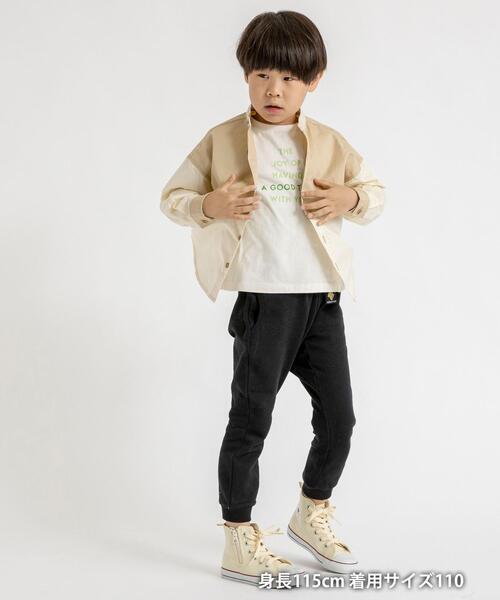 coen（コーエン）の「【coen キッズ】バイカラーCPOバンドカラーシャツ（シャツ/ブラウス・キッズ・ベージュ/ダークグレー・100/110/120/130）」の6枚目の写真