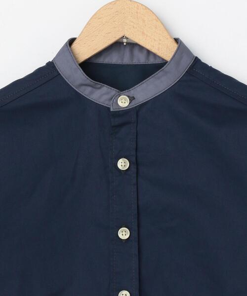 coen（コーエン）の「【coen キッズ】バイカラーCPOバンドカラーシャツ（シャツ/ブラウス・キッズ・ベージュ/ダークグレー・100/110/120/130）」の14枚目の写真