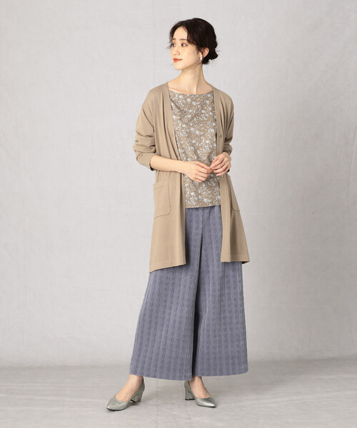 Comme Ca Mature(コムサマチュア)の「フラワープリント ブラウス(シャツ/ブラウス・レディース・ブラック/ブラウン/アイボリー・MEDIUM/LARGE)」の6枚目の写真