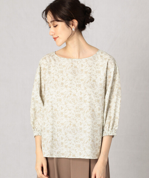 Comme Ca Mature(コムサマチュア)の「フラワープリント ブラウス(シャツ/ブラウス・レディース・ブラック/ブラウン/アイボリー・MEDIUM/LARGE)」の8枚目の写真