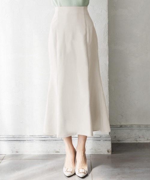 Julia Boutique（ジュリアブティック）の「ロング丈チューリップスカート/21536（スカート・レディース・ホワイト/グリーン系/オレンジ/ブラック/ピンク/ブルー/ベージュ/ベージュ系・LONG）」の11枚目の写真