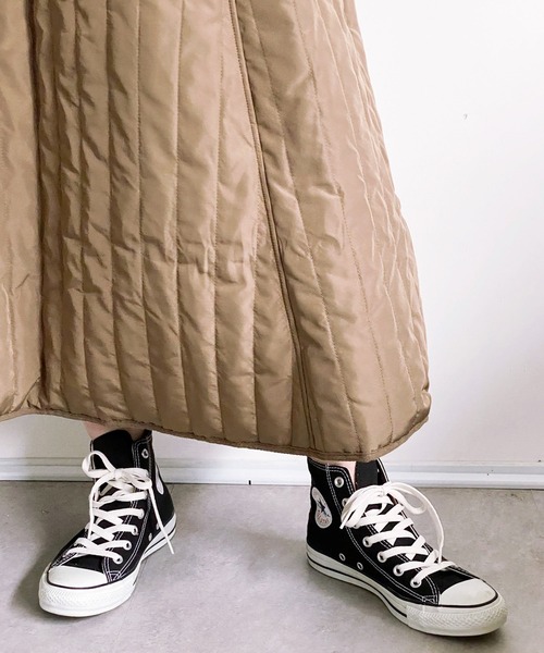 ottilie（オティーリエ）の「中綿キルトフレアースカート（スカート・レディース・ブラック/カーキ・FREE）」の17枚目の写真