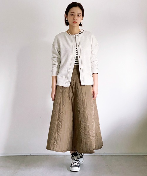 ottilie（オティーリエ）の「中綿キルトフレアースカート（スカート・レディース・ブラック/カーキ・FREE）」の22枚目の写真