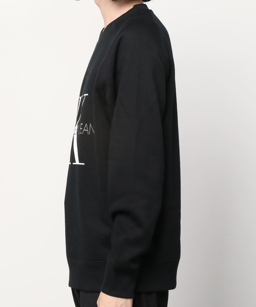 Calvin Klein（カルバン・クライン）の「A REG モノグラム フリース スウェットシャツ（スウェット・メンズ・ホワイト/ブラック/ダークグレー・L/M/S/XL）」の4枚目の写真