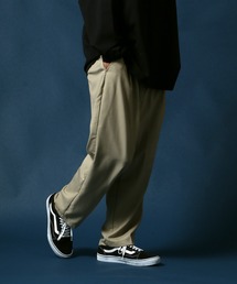 TR Wide Tapered Pants/TR ワイドテーパードパンツ スラックス カラーパンツ