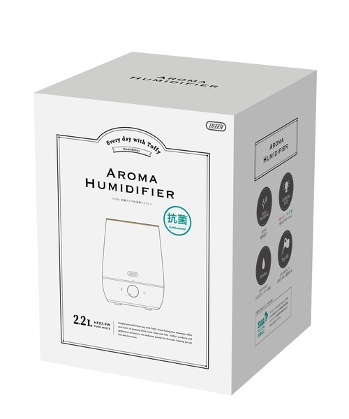 Toffy（トフィー）の「【Toffy/トフィー】 抗菌アロマ加湿器＜2.2L＞（生活家電・レディース・ホワイト/アクア・FREE）」の4枚目の写真