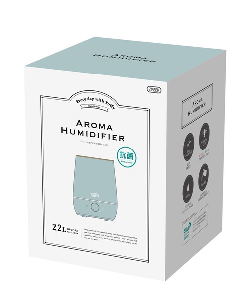 Toffy（トフィー）の「【Toffy/トフィー】 抗菌アロマ加湿器＜2.2L＞（生活家電・レディース・ホワイト/アクア・FREE）」の5枚目の写真