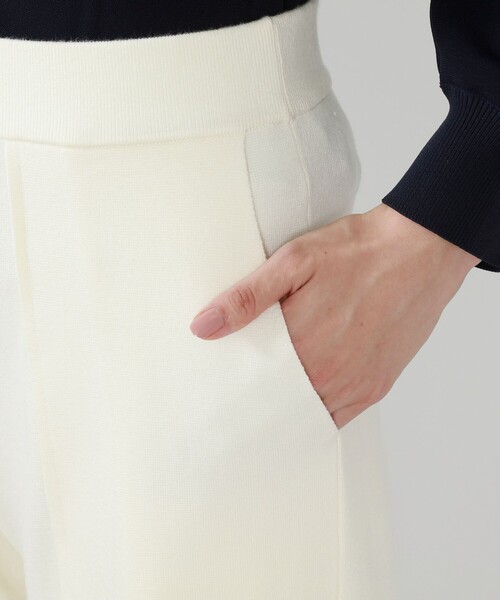 CAST:（キャストコロン）の「セミワイドニットパンツ（その他パンツ・レディース・オフホワイト/ブラック/ブラウン系その他5・M/S/L）」の15枚目の写真