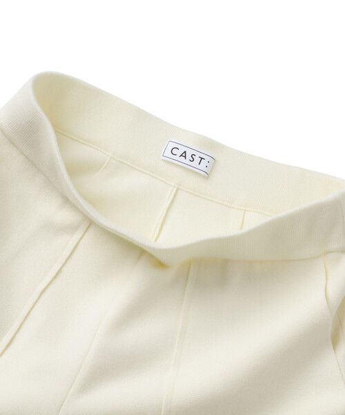 CAST:（キャストコロン）の「セミワイドニットパンツ（その他パンツ・レディース・オフホワイト/ブラック/ブラウン系その他5・M/S/L）」の16枚目の写真