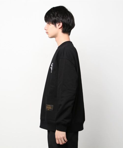 Subciety(サブサエティ)の「Kesagiri SWEAT(スウェット・メンズ・ブラック/ブラウン・SMALL/MEDIUM/LARGE/X-LARGE)」の10枚目の写真