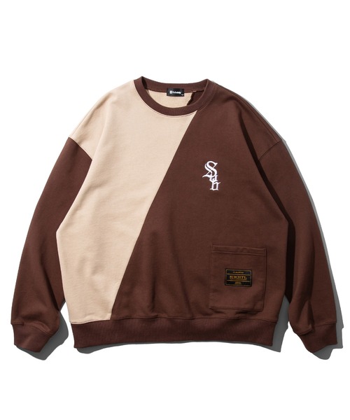Subciety(サブサエティ)の「Kesagiri SWEAT(スウェット・メンズ・ブラック/ブラウン・SMALL/MEDIUM/LARGE/X-LARGE)」の5枚目の写真