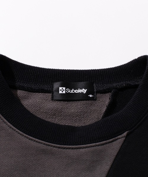 Subciety(サブサエティ)の「Kesagiri SWEAT(スウェット・メンズ・ブラック/ブラウン・SMALL/MEDIUM/LARGE/X-LARGE)」の6枚目の写真