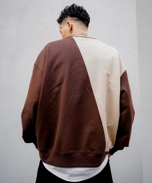 Subciety(サブサエティ)の「Kesagiri SWEAT(スウェット・メンズ・ブラック/ブラウン・SMALL/MEDIUM/LARGE/X-LARGE)」の14枚目の写真