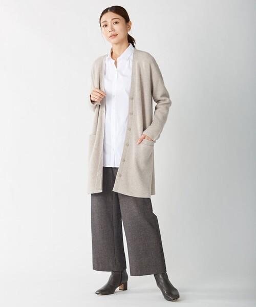 J.PRESS Ladies(J.プレス レディス)の「【洗える】チェルビック ストレート パンツ(その他パンツ・レディース・ダークブラウン系・S/XS/XXS)」の4枚目の写真