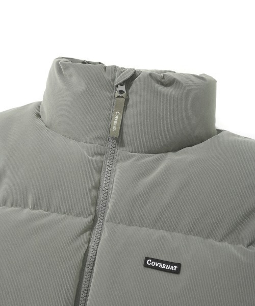 COVERNAT(カバーナット)の「【COVERNAT】RDS CORDUROY SHORT PUFFER DOWN JACKET / カバーナット RDS コーデュロイ ショート パファー ダウンジャケット(ダウンジャケット/コート・メンズ・グレー/ブラック/グリーン・SMALL/MEDIUM/LARGE/X-LARGE)」の15枚目の写真