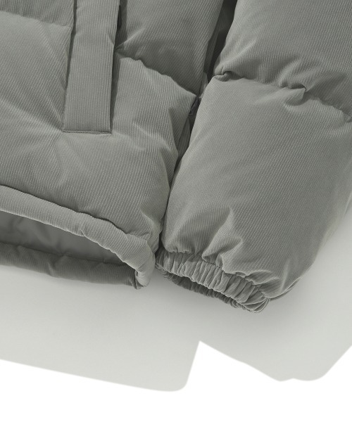 COVERNAT(カバーナット)の「【COVERNAT】RDS CORDUROY SHORT PUFFER DOWN JACKET / カバーナット RDS コーデュロイ ショート パファー ダウンジャケット(ダウンジャケット/コート・メンズ・グレー/ブラック/グリーン・SMALL/MEDIUM/LARGE/X-LARGE)」の6枚目の写真