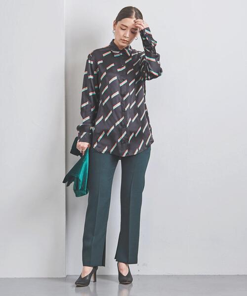 EQUIPMENT（エキップモン）の「＜EQUIPMENT（エキップモン）＞SIGN MLT プリント シャツ ■■■（シャツ/ブラウス・レディース・ネイビー・S）」の3枚目の写真