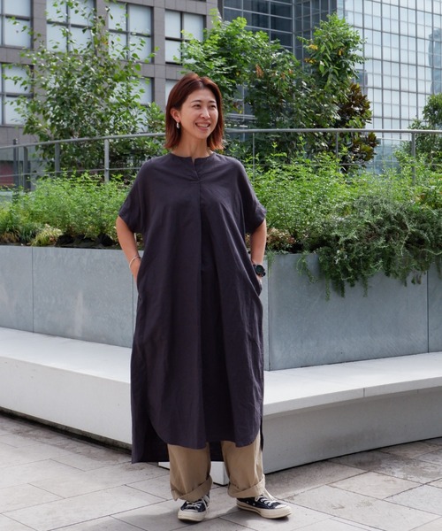 MANASTASH(マナスタッシュ)の「MANASTASH/マナスタッシュ W's HEMP POP DRESS ウィメンズ ヘンプポップワンピース(ワンピース・レディース・ライトブルー/ブラック/ライム・MEDIUM)」の11枚目の写真