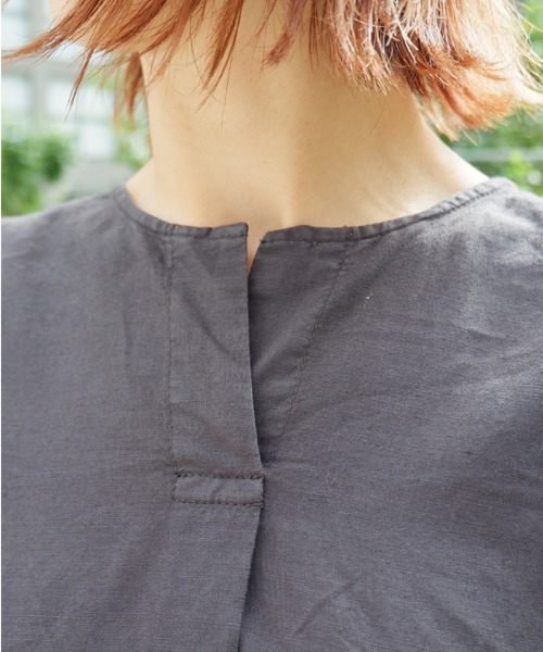 MANASTASH(マナスタッシュ)の「MANASTASH/マナスタッシュ W's HEMP POP DRESS ウィメンズ ヘンプポップワンピース(ワンピース・レディース・ライトブルー/ブラック/ライム・MEDIUM)」の4枚目の写真