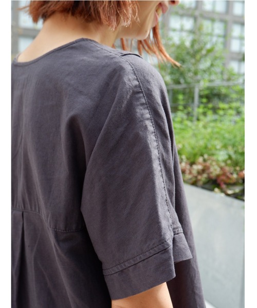 MANASTASH(マナスタッシュ)の「MANASTASH/マナスタッシュ W's HEMP POP DRESS ウィメンズ ヘンプポップワンピース(ワンピース・レディース・ライトブルー/ブラック/ライム・MEDIUM)」の15枚目の写真