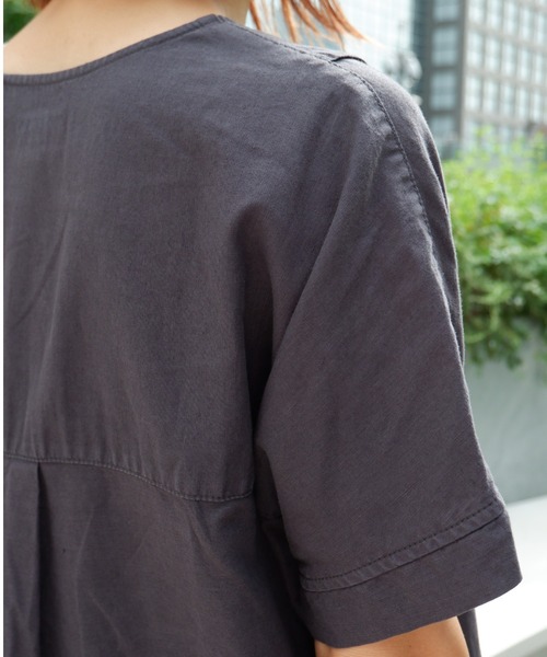 MANASTASH(マナスタッシュ)の「MANASTASH/マナスタッシュ W's HEMP POP DRESS ウィメンズ ヘンプポップワンピース(ワンピース・レディース・ライトブルー/ブラック/ライム・MEDIUM)」の9枚目の写真