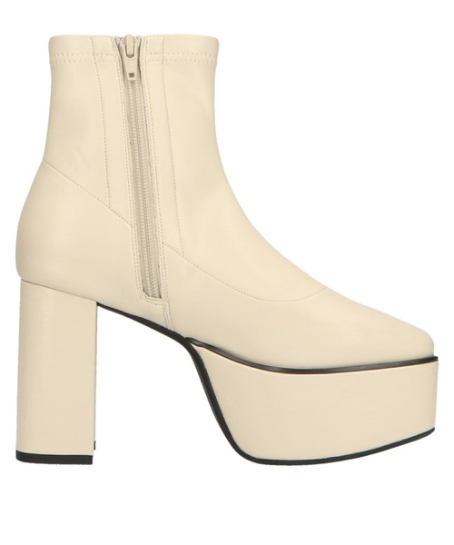 ORiental TRaffic（オリエンタルトラフィック）の「厚底プラットフォームストレッチブーツ/11423（ブーツ・レディース・ホワイト/ブラック・LL/3L/SS/S/M/L）」の14枚目の写真