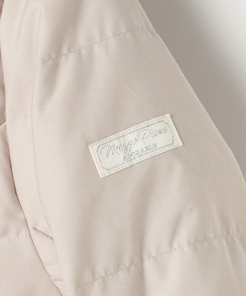 mezzo piano Junior（メゾピアノジュニア）の「リボンポケットガーリーロングダウン（ダウンジャケット/コート・キッズ・ネイビー/ライトベージュ・L/M/S）」の18枚目の写真