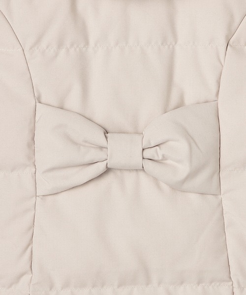 mezzo piano Junior（メゾピアノジュニア）の「リボンポケットガーリーロングダウン（ダウンジャケット/コート・キッズ・ネイビー/ライトベージュ・L/M/S）」の19枚目の写真