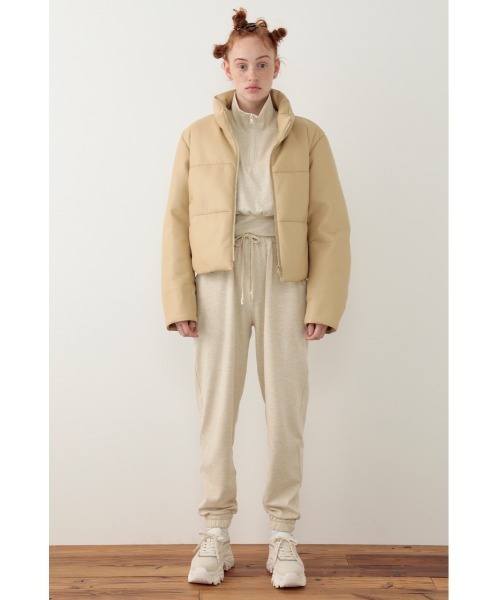 SLY（スライ）の「Sly Skin SOFT SWEAT JOGGER PT ソフト スウェットジョガー パンツ（ルームウェア/パジャマ・レディース・ターコイズブルー/アイボリー・2/1）」の3枚目の写真