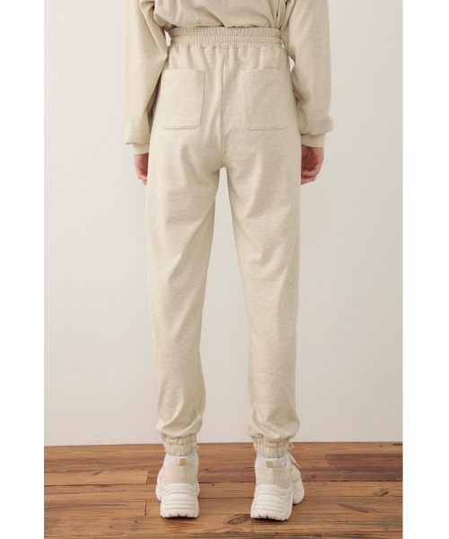 SLY（スライ）の「Sly Skin SOFT SWEAT JOGGER PT ソフト スウェットジョガー パンツ（ルームウェア/パジャマ・レディース・ターコイズブルー/アイボリー・2/1）」の7枚目の写真