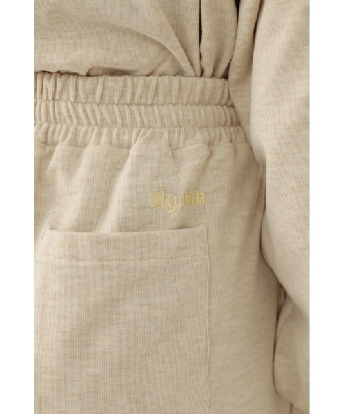 SLY（スライ）の「Sly Skin SOFT SWEAT JOGGER PT ソフト スウェットジョガー パンツ（ルームウェア/パジャマ・レディース・ターコイズブルー/アイボリー・2/1）」の8枚目の写真