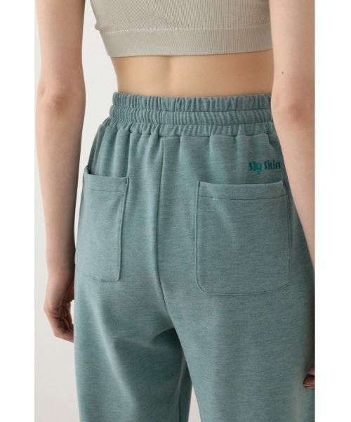SLY（スライ）の「Sly Skin SOFT SWEAT JOGGER PT ソフト スウェットジョガー パンツ（ルームウェア/パジャマ・レディース・ターコイズブルー/アイボリー・2/1）」の16枚目の写真