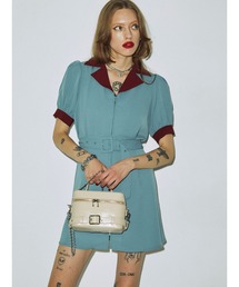 jouetie | バイカラーフィットフレアミニワンピース(ワンピース)