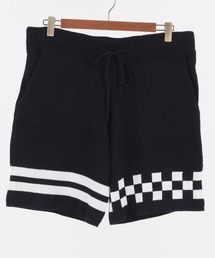 MARBLES (マーブルズ)mp9575-CHECKER BORDER KNIT SHORTS チェックボーダーショーツ