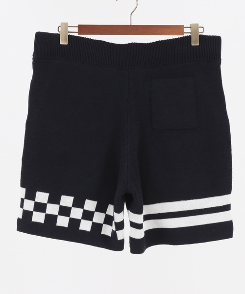 MARBLES(マーブルズ)の「MARBLES (マーブルズ)mp9575-CHECKER BORDER KNIT SHORTS チェックボーダーショーツ(その他パンツ・メンズ・ネイビー/トップグレー・MEDIUM/LARGE/X-LARGE)」の3枚目の写真