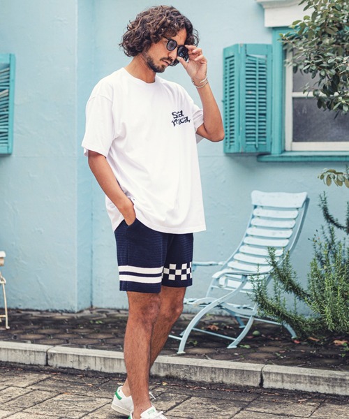 MARBLES(マーブルズ)の「MARBLES (マーブルズ)mp9575-CHECKER BORDER KNIT SHORTS チェックボーダーショーツ(その他パンツ・メンズ・ネイビー/トップグレー・MEDIUM/LARGE/X-LARGE)」の13枚目の写真