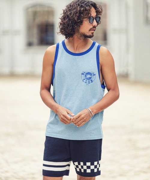 MARBLES(マーブルズ)の「MARBLES (マーブルズ)mp9575-CHECKER BORDER KNIT SHORTS チェックボーダーショーツ(その他パンツ・メンズ・ネイビー/トップグレー・MEDIUM/LARGE/X-LARGE)」の14枚目の写真