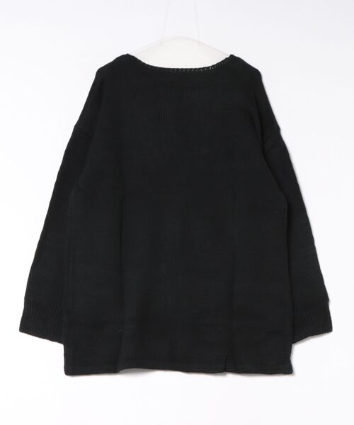 STYLEBLOCK(スタイルブロック)の「バルキーブザム切替チュニック(Tシャツ/カットソー・レディース・ブラック/オフホワイト/ピンク/モカ・M)」の5枚目の写真