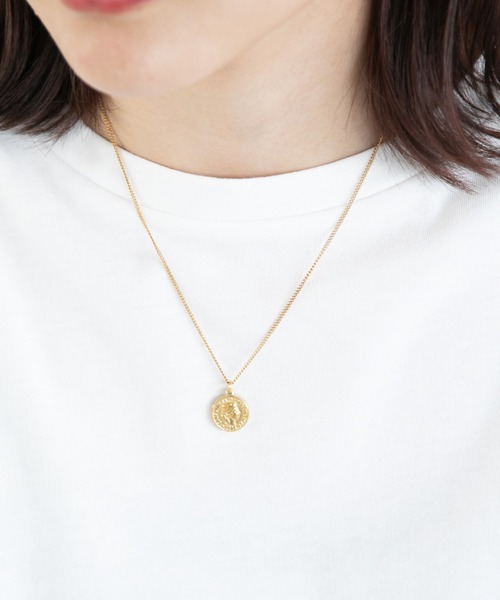 LOWRYS FARM(ローリーズファーム)の「ステンレス*コインネックレス 262114(ネックレス・レディース・シルバー/ゴールド・FREE)」の1枚目の写真