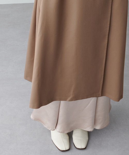 natural couture(ナチュラルクチュール)の「着回し力抜群◎ケープ付きレディトレンチコート(トレンチコート・レディース・ベージュ/ピンク/モカ・FREE)」の7枚目の写真