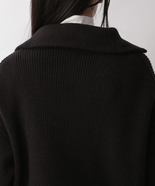 LOWRYS FARM（ローリーズファーム）の「ハイＺＩＰニットプルオーバー　265521（ニット/セーター・レディース・アイボリー/ブラック/グリーン・FREE）」の14枚目の写真