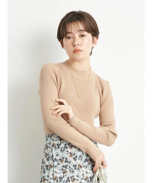 earth music&ecology（アースミュージックアンドエコロジー）の「ハイネックリブニットプルオーバー＊（ニット/セーター・レディース・ブラック/ベージュ/ピンク/アイボリー・S/M）」の10枚目の写真