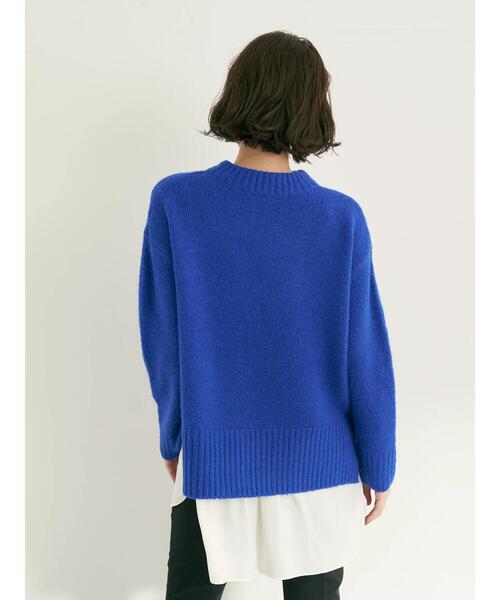 YECCA VECCA（イェッカヴェッカ）の「・シャツレイヤードロングニット2＊（ニット/セーター・レディース・ブルー・FREE）」の7枚目の写真