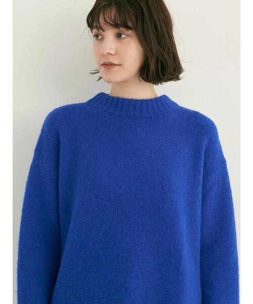 YECCA VECCA（イェッカヴェッカ）の「・シャツレイヤードロングニット2＊（ニット/セーター・レディース・ブルー・FREE）」の11枚目の写真